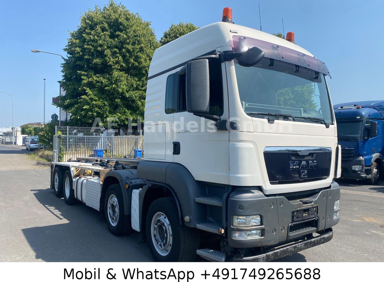 MAN TGS 35.440 XLX BL 8x2 Silo *Retarder/Lenk+Lift - Camion cu cârlig, Camion cu macara: Foto 1 MAN TGS 35.440 XLX BL 8x2 Silo *Retarder/Lenk+Lift - Camion cu cârlig, Camion cu macara: Foto 1