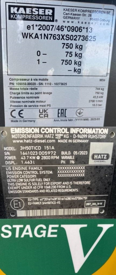 Compresor de aer Kaeser M59 / StageV 1er Main endommagé: Foto 8 Compresor de aer Kaeser M59 / StageV 1er Main endommagé: Foto 8