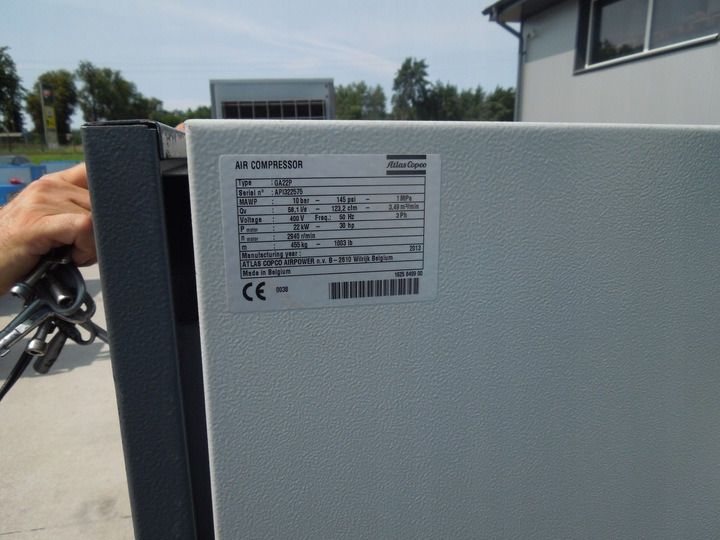 ATLAS COPCO GA22P - Compresor de aer: Foto 3 ATLAS COPCO GA22P - Compresor de aer: Foto 3