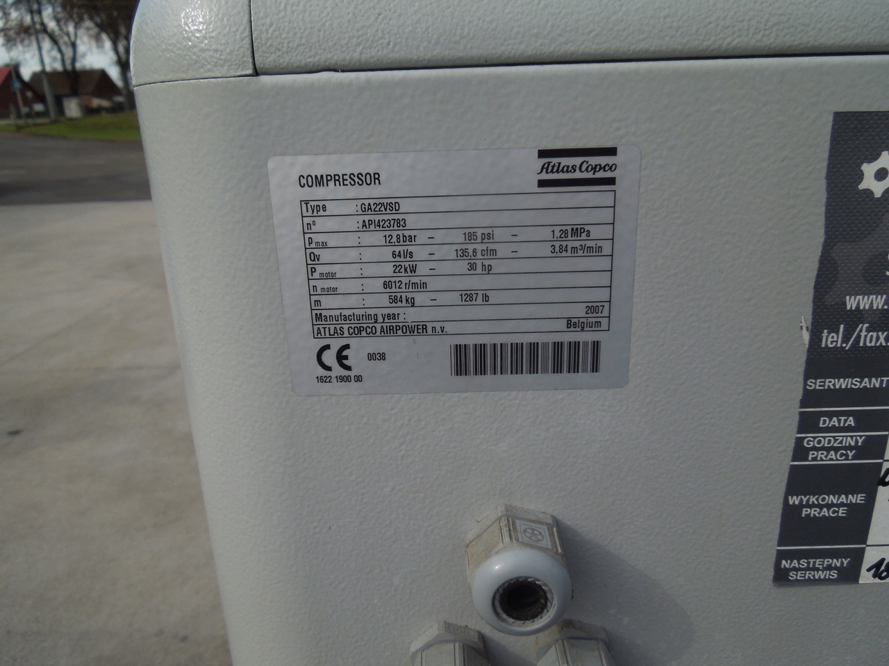 ATLAS COPCO GA22VSDFF - Compresor de aer: Foto 5 ATLAS COPCO GA22VSDFF - Compresor de aer: Foto 5