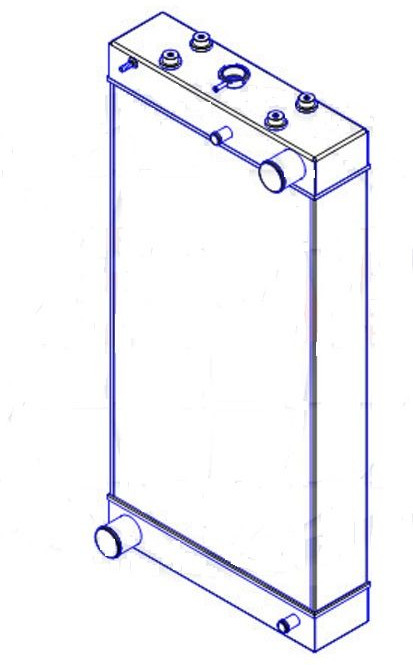 RADIATORE KOMATSU D65EX-15EO - Radiator: Foto 2 RADIATORE KOMATSU D65EX-15EO - Radiator: Foto 2