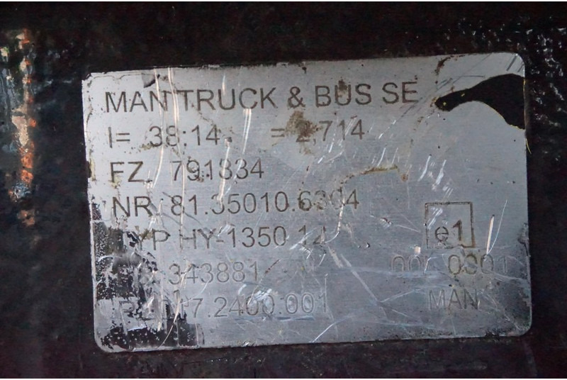 MAN HY-1350-12 38/14 - Axă spate pentru Camion: Foto 4 MAN HY-1350-12 38/14 - Axă spate pentru Camion: Foto 4