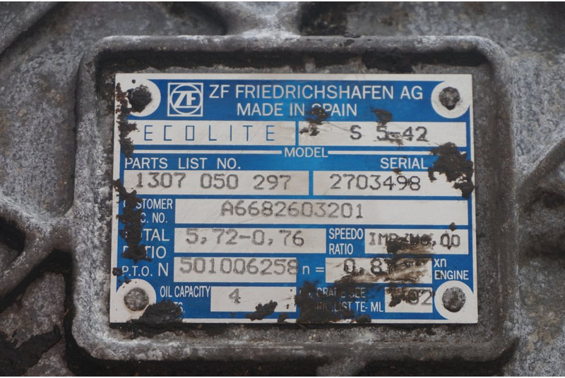 Mercedes-Benz S5-42 MERCEDES - Cutie de viteze pentru Camion: Foto 5 Mercedes-Benz S5-42 MERCEDES - Cutie de viteze pentru Camion: Foto 5
