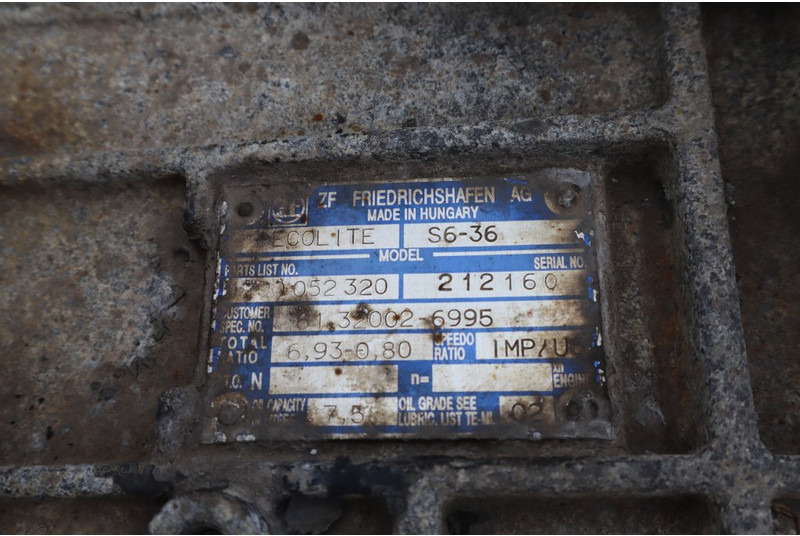 ZF S6-36 - Cutie de viteze pentru Camion: Foto 5 ZF S6-36 - Cutie de viteze pentru Camion: Foto 5