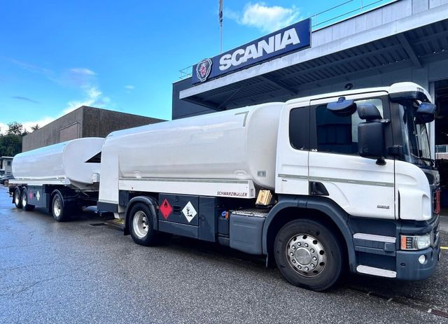 Scania P450 LB 4x2, ADR, Schwarzmueller Anhaenger Fuel - Camion cisternă: Foto 1 Scania P450 LB 4x2, ADR, Schwarzmueller Anhaenger Fuel - Camion cisternă: Foto 1