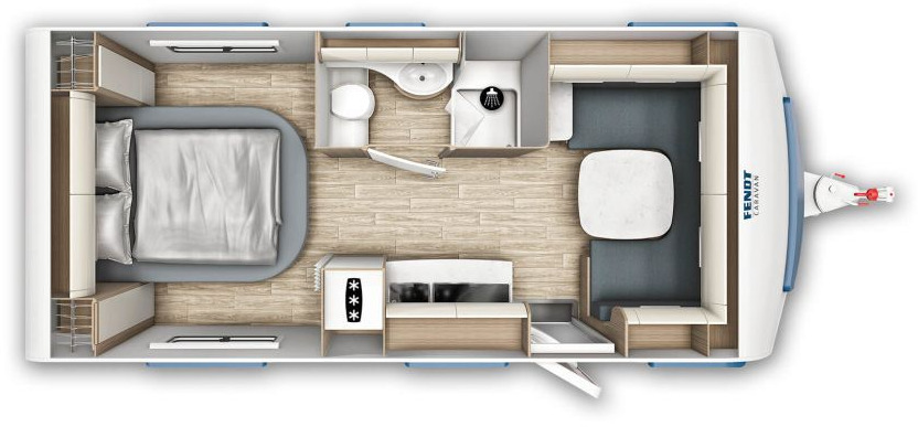 Fendt Tendenza 560 SFDW 2000kg. Batterie 75Ah Vivara Fendt Tendenza 560 SFDW mit Extras %Lagerabverkauf% - Rulotă: Foto 2 Fendt Tendenza 560 SFDW 2000kg. Batterie 75Ah Vivara Fendt Tendenza 560 SFDW mit Extras %Lagerabverkauf% - Rulotă: Foto 2