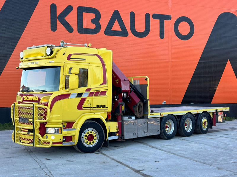 Scania G 490 8x4*4 PK 65002 SH / JIB CONNECTION / PLATFORM L=6301-7499 mm - Camion platformă, Camion cu macara: Foto 2 Scania G 490 8x4*4 PK 65002 SH / JIB CONNECTION / PLATFORM L=6301-7499 mm - Camion platformă, Camion cu macara: Foto 2