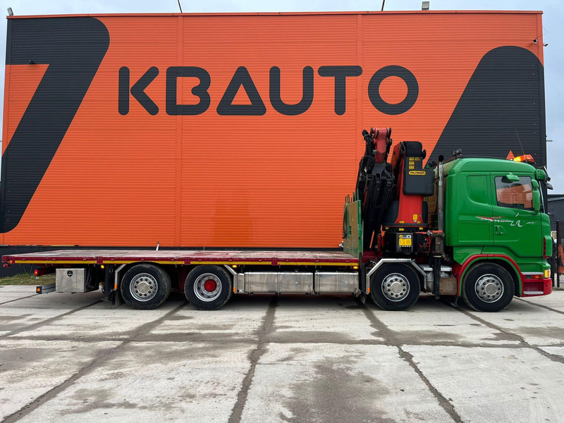 Scania R 480 8x2*6 PK 65002 + JIB / PLATFORM L=7518 mm - Camion platformă, Camion cu macara: Foto 5 Scania R 480 8x2*6 PK 65002 + JIB / PLATFORM L=7518 mm - Camion platformă, Camion cu macara: Foto 5