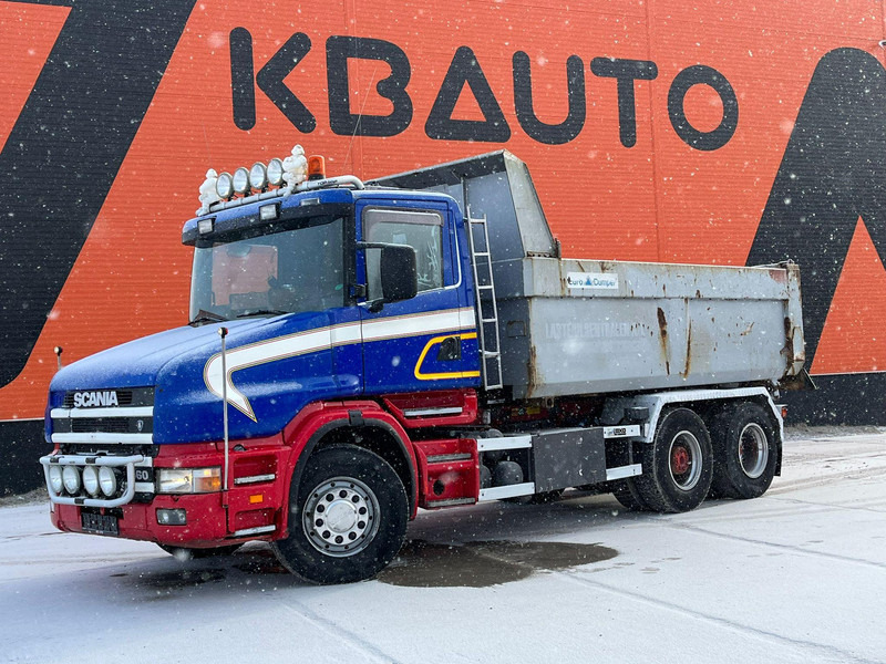 Scania T 144 460 6x2 V8 TORPEDO / FULL STEEL / DRUM BRAKES / BIG AXLE / BOX L=4701 mm - Camion basculantă: Foto 1 Scania T 144 460 6x2 V8 TORPEDO / FULL STEEL / DRUM BRAKES / BIG AXLE / BOX L=4701 mm - Camion basculantă: Foto 1