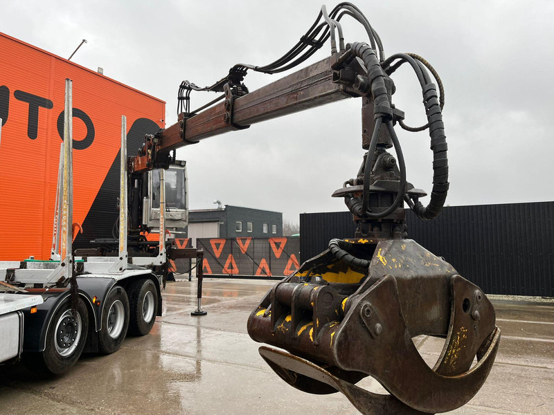 Camion forestier, Camion cu macara pentru transport de lemne Volvo FH 16 600 8x4/4 FRESH TÜV: Foto 9