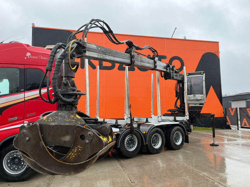 Camion forestier, Camion cu macara pentru transport de lemne Volvo FH 16 600 8x4/4 FRESH TÜV: Foto 11