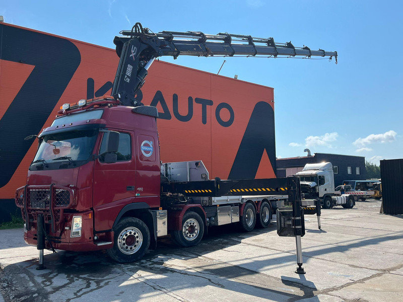 Volvo FH 480 8x4 HIAB 1055E-8 / WINCH / PLATFORM L=6928 mm - Camion platformă, Camion cu macara: Foto 1 Volvo FH 480 8x4 HIAB 1055E-8 / WINCH / PLATFORM L=6928 mm - Camion platformă, Camion cu macara: Foto 1
