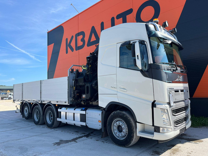Volvo FH 500 8x4*4 HIAB 408E-6 + JIB / PLATFORM L=6434 mm - Camion platformă, Camion cu macara: Foto 4 Volvo FH 500 8x4*4 HIAB 408E-6 + JIB / PLATFORM L=6434 mm - Camion platformă, Camion cu macara: Foto 4