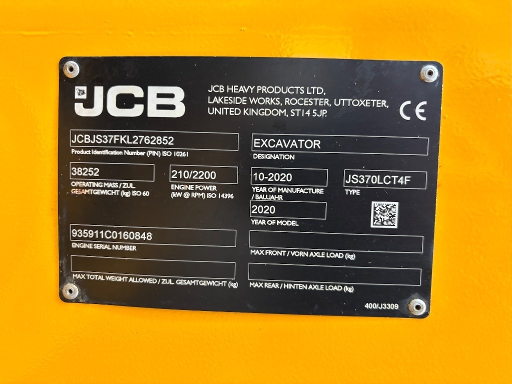 Excavator pe şenile JCB JS 370 LC - JS370 - JS 330: Foto 22