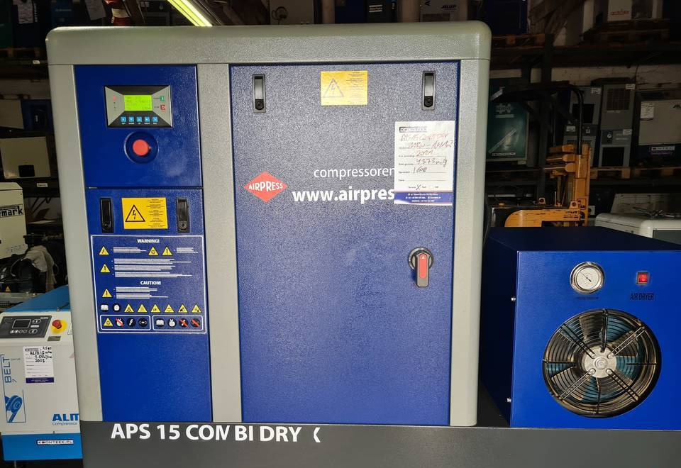 Kompresor śrubowy AIRPRESS APS 15 COMBI DRY X, 11 kw, 2021r - Compresor de aer: Foto 2 Kompresor śrubowy AIRPRESS APS 15 COMBI DRY X, 11 kw, 2021r - Compresor de aer: Foto 2
