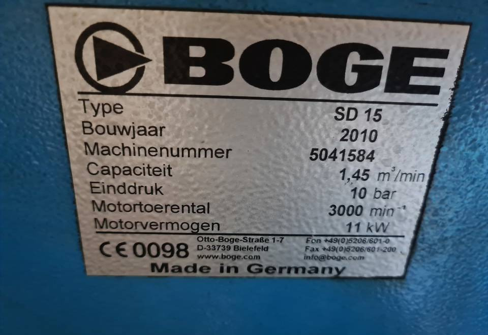 Kompresor śrubowy Boge SD 15, 11 kw - Compresor de aer: Foto 5 Kompresor śrubowy Boge SD 15, 11 kw - Compresor de aer: Foto 5