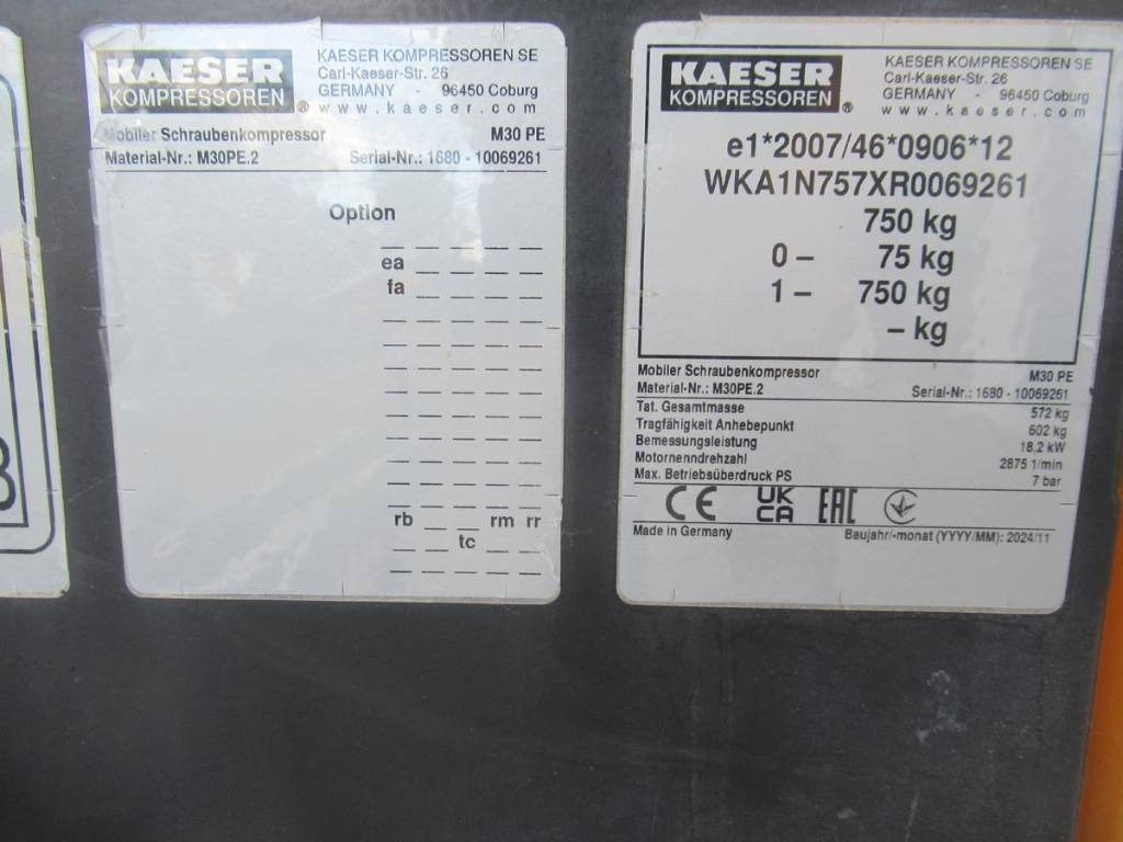 Kaeser M30 PE-2 - Compresor de aer: Foto 5 Kaeser M30 PE-2 - Compresor de aer: Foto 5