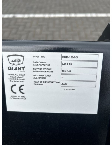 Tobroco Grondbak 150 cm Giant aanspan - Cupă pentru Utilaje constructii: Foto 5 Tobroco Grondbak 150 cm Giant aanspan - Cupă pentru Utilaje constructii: Foto 5