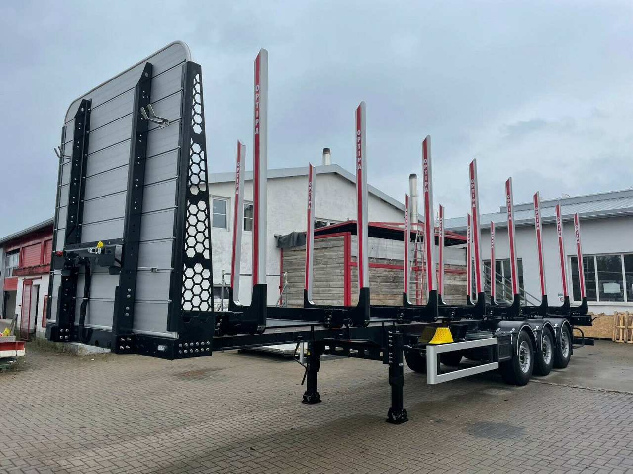 PAVIC Holzauflieger mit 8 Schemel und 16 Rungen Miete - Semiremorcă transport busteni: Foto 1 PAVIC Holzauflieger mit 8 Schemel und 16 Rungen Miete - Semiremorcă transport busteni: Foto 1