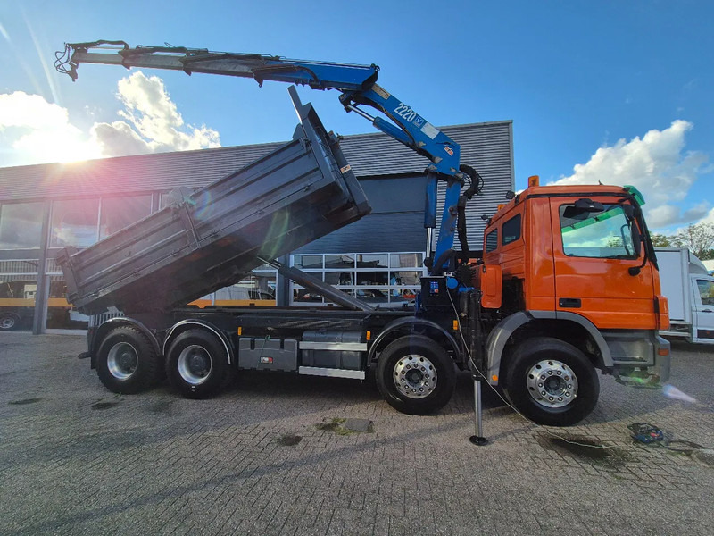 Mercedes-Benz Actros 3241 8X4 Containersysteem/ 20T HMF crane/ Manual - Camion cu cârlig, Camion cu macara: Foto 2 Mercedes-Benz Actros 3241 8X4 Containersysteem/ 20T HMF crane/ Manual - Camion cu cârlig, Camion cu macara: Foto 2