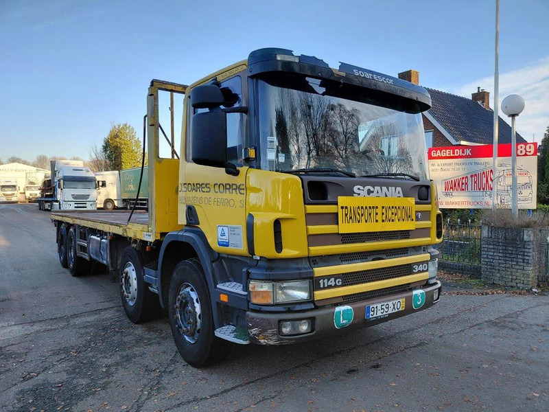 Scania P114-340 114G 340 BIG AXLE FULL STEEL SPRING 3+3 MANUAL GEARBOX - Camion platformă: Foto 3 Scania P114-340 114G 340 BIG AXLE FULL STEEL SPRING 3+3 MANUAL GEARBOX - Camion platformă: Foto 3