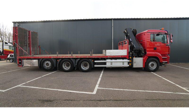 MAN TGA 35.400 8X4 MACHINE/CAR TRANSPORT WITH HIAB 244 EP-4 HI-DUO CRANE 364.000KM - Camion cu macara: Foto 4 MAN TGA 35.400 8X4 MACHINE/CAR TRANSPORT WITH HIAB 244 EP-4 HI-DUO CRANE 364.000KM - Camion cu macara: Foto 4