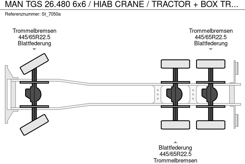 Cap tractor MAN TGS 26.480 6x6 / HIAB CRANE / TRACTOR + BOX TRUCK: Foto 19 Cap tractor MAN TGS 26.480 6x6 / HIAB CRANE / TRACTOR + BOX TRUCK: Foto 19