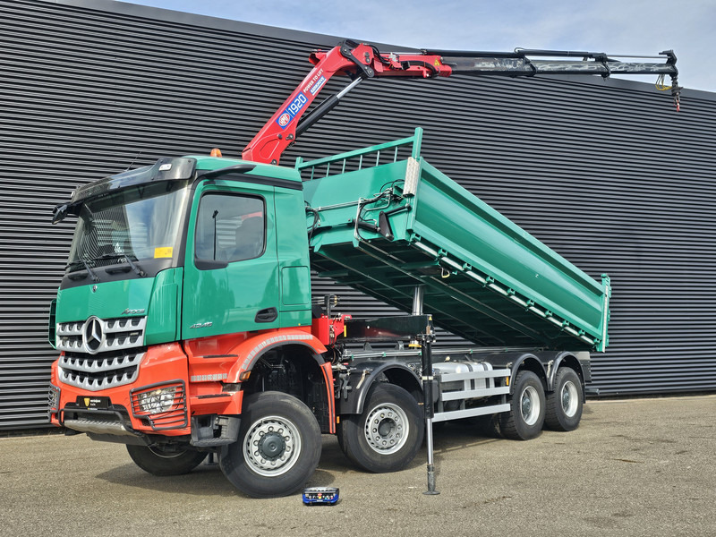 Mercedes-Benz AROCS 4145 / 8X6 / TIPPER + HMF CRANE - Camion basculantă, Camion cu macara: Foto 1 Mercedes-Benz AROCS 4145 / 8X6 / TIPPER + HMF CRANE - Camion basculantă, Camion cu macara: Foto 1