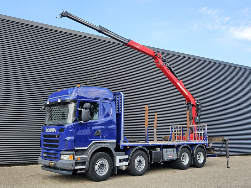 Scania G440 / RETARDER / 8x4 / PALFINGER-EPSILON CRANE - Camion platformă, Camion cu macara: Foto 1 Scania G440 / RETARDER / 8x4 / PALFINGER-EPSILON CRANE - Camion platformă, Camion cu macara: Foto 1