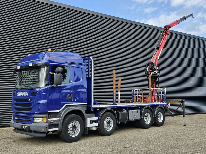 Scania G440 / RETARDER / 8x4 / PALFINGER-EPSILON CRANE - Camion platformă, Camion cu macara: Foto 4 Scania G440 / RETARDER / 8x4 / PALFINGER-EPSILON CRANE - Camion platformă, Camion cu macara: Foto 4