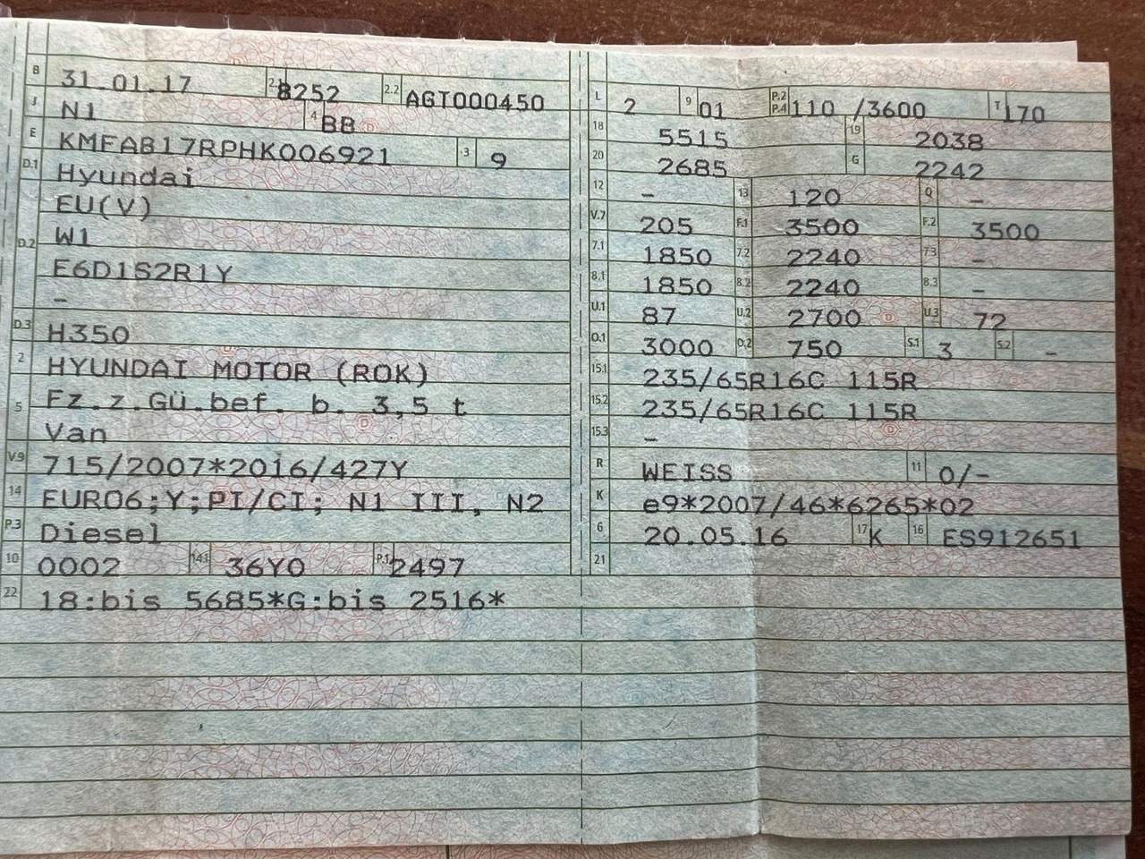 Hyundai H350 Kasten Kasten L3H2 Profi Kurz / Hoch - Dubă: Foto 2 Hyundai H350 Kasten Kasten L3H2 Profi Kurz / Hoch - Dubă: Foto 2