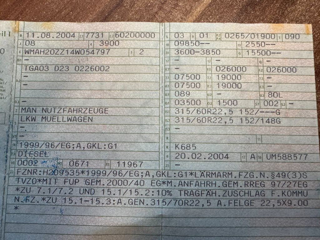 MAN 26.360 6X2 Müllwagen MAN 26.360 6X2 Müllwagen - Autogunoiere: Foto 2 MAN 26.360 6X2 Müllwagen MAN 26.360 6X2 Müllwagen - Autogunoiere: Foto 2