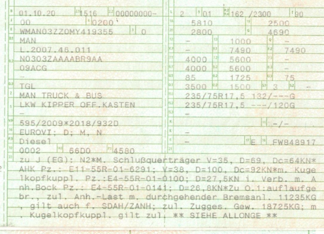 MAN 8.220 4x2 Meiller 3S. Kipper | TOP Zustand! - Autoutilitară basculantă: Foto 2 MAN 8.220 4x2 Meiller 3S. Kipper | TOP Zustand! - Autoutilitară basculantă: Foto 2