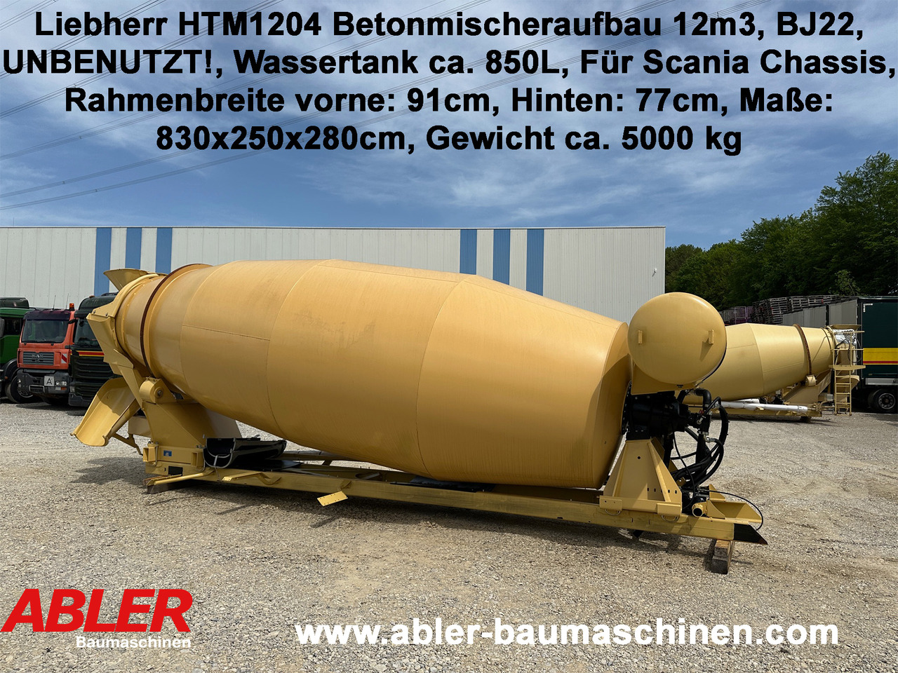 Suprastructură betonieră Liebherr HTM1204 Betonmischer Aufbau 12 m3 UNBENUTZT: Foto 1