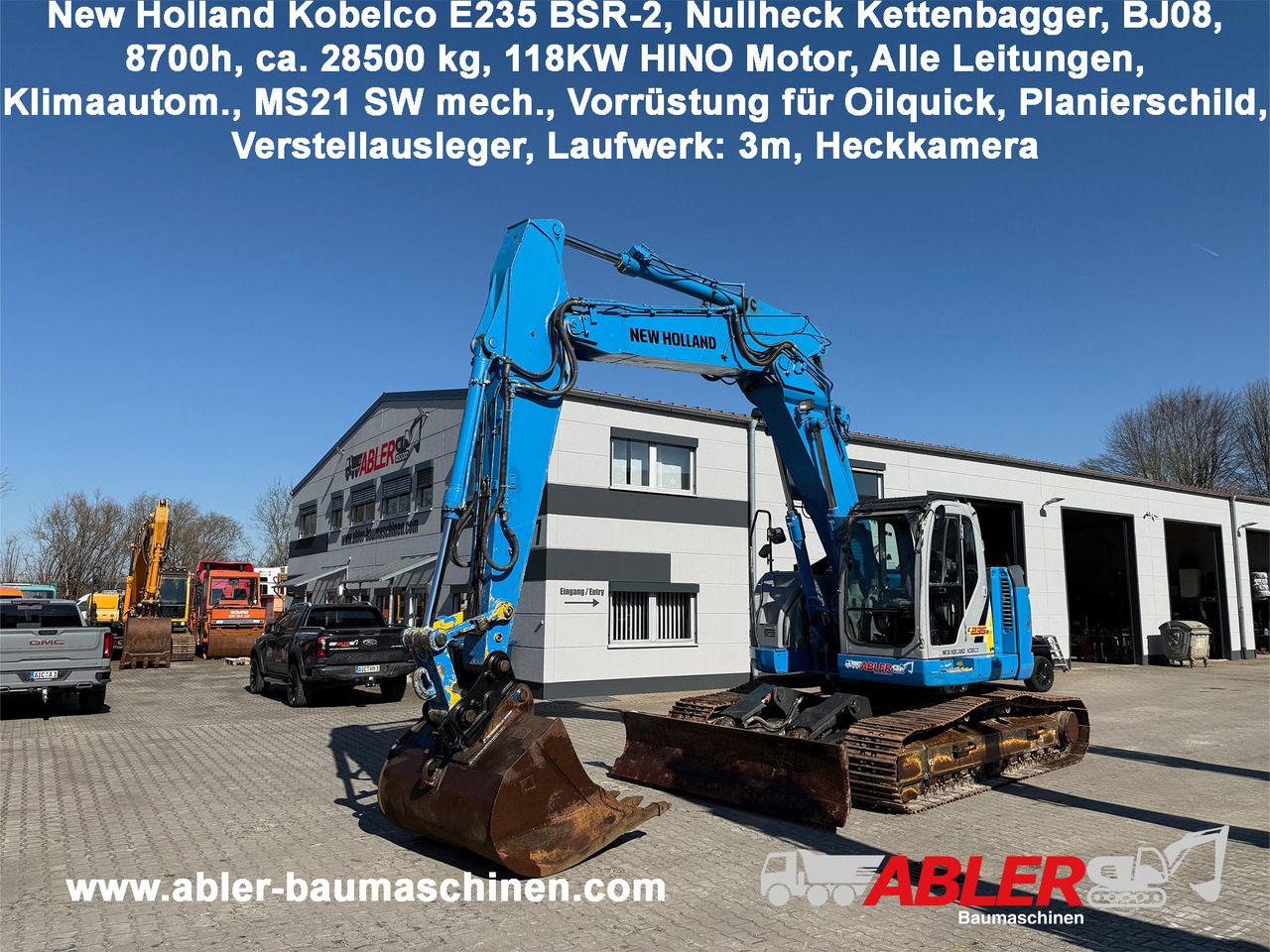 New Holland Kobeclo E235 BSR-2 Nullheck Kettenbagger MS21 - Excavator: Foto 1 New Holland Kobeclo E235 BSR-2 Nullheck Kettenbagger MS21 - Excavator: Foto 1