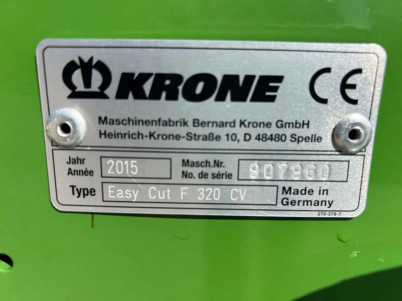 Krone Easycut 9140 CV triple maaier - Cositoare: Foto 3 Krone Easycut 9140 CV triple maaier - Cositoare: Foto 3