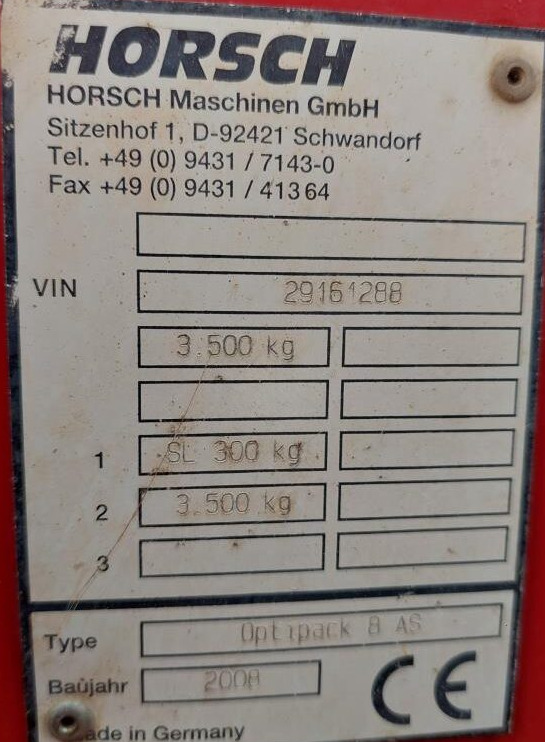 Compactor agricola Horsch Optipack 8 AS: Foto 14