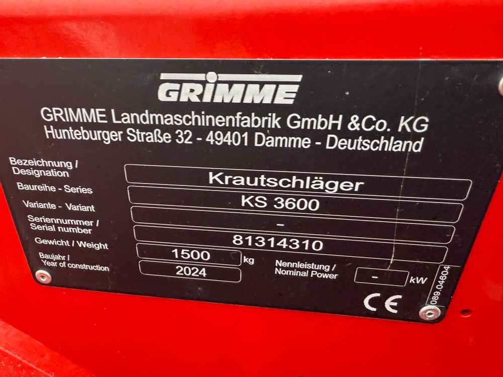 Grimme KS 3600 - Combină agricola: Foto 2 Grimme KS 3600 - Combină agricola: Foto 2