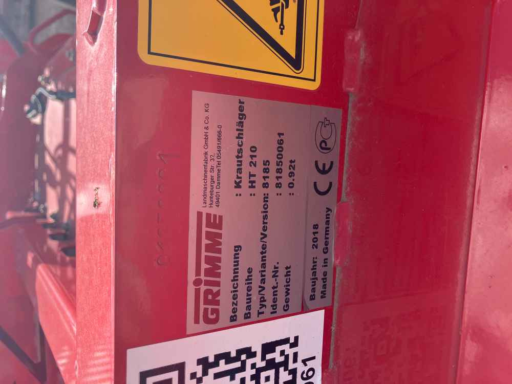 Grimme HT 210 - Combină agricola: Foto 3 Grimme HT 210 - Combină agricola: Foto 3