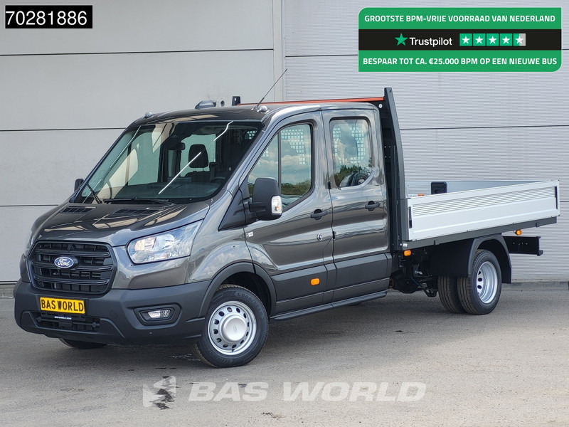 Ford Transit 170pk Automaat Dubbel Cabine 3500kg Trekhaak Open Laadbak Pritsche SYNC4 scherm Camera Airco Trekhaak Cruise control - Autoutilitară cu platformă: Foto 1 Ford Transit 170pk Automaat Dubbel Cabine 3500kg Trekhaak Open Laadbak Pritsche SYNC4 scherm Camera Airco Trekhaak Cruise control - Autoutilitară cu platformă: Foto 1