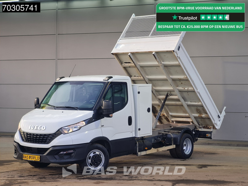 Iveco Daily 35C14 Kipper met Kist Dubbellucht 3,5t Trekhaak Airco Cruise Euro6 Tipper Benne Kieper Airco Trekhaak Cruise control - Autoutilitară basculantă: Foto 1 Iveco Daily 35C14 Kipper met Kist Dubbellucht 3,5t Trekhaak Airco Cruise Euro6 Tipper Benne Kieper Airco Trekhaak Cruise control - Autoutilitară basculantă: Foto 1