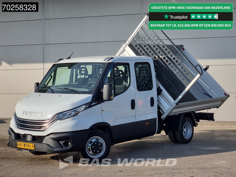Iveco Daily 35C21 3-Zijdige Kipper Dubbel Cabine 210PK 3.0L Dubbellucht 3,5t Trekhaak ACC Airco LED Camera CarPlay Euro6 Tipper Benne Kieper - Autoutilitară basculantă: Foto 1 Iveco Daily 35C21 3-Zijdige Kipper Dubbel Cabine 210PK 3.0L Dubbellucht 3,5t Trekhaak ACC Airco LED Camera CarPlay Euro6 Tipper Benne Kieper - Autoutilitară basculantă: Foto 1