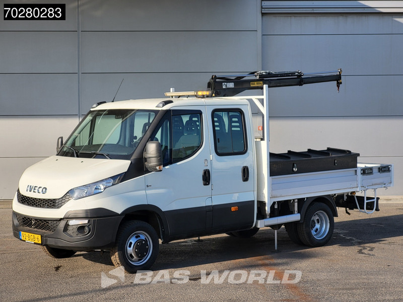 Iveco Daily 50C17 3,0L Automaat 170PK HIAB 017T-2 DC Open laadbak Dubbellucht Airco Euro6 Pickup Crane Kraanwagen Kranwagen Pritsche Airco D - Autoutilitară cu platformă: Foto 1 Iveco Daily 50C17 3,0L Automaat 170PK HIAB 017T-2 DC Open laadbak Dubbellucht Airco Euro6 Pickup Crane Kraanwagen Kranwagen Pritsche Airco D - Autoutilitară cu platformă: Foto 1