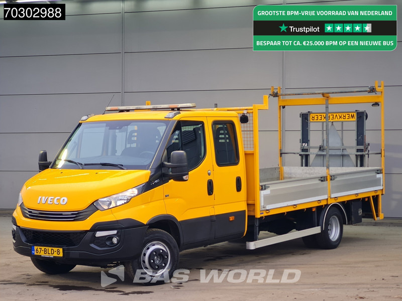 Iveco Daily 70C18 3.0L Automaat 452cmOpen Laadbak Dubbel Cabine Dubbellucht 3,5t Trekhaak Navi Airco Cruise Camera Zwaailamp Euro6 Pritsche - Autoutilitară cu platformă: Foto 1 Iveco Daily 70C18 3.0L Automaat 452cmOpen Laadbak Dubbel Cabine Dubbellucht 3,5t Trekhaak Navi Airco Cruise Camera Zwaailamp Euro6 Pritsche - Autoutilitară cu platformă: Foto 1