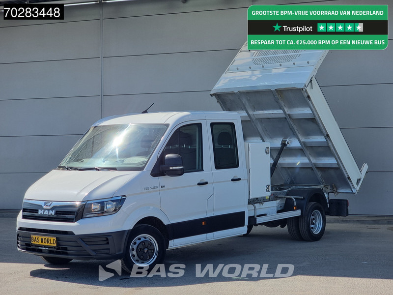 Autoutilitară cu platformă MAN TGE 5.120 Open Laadbak met Kist Dubbel Cabine Dubbellucht 3,5t Trekhaak Navi Airco Cruise Camera Pritsche Pickup Open Box m3 Airco Dubbel: Foto 1