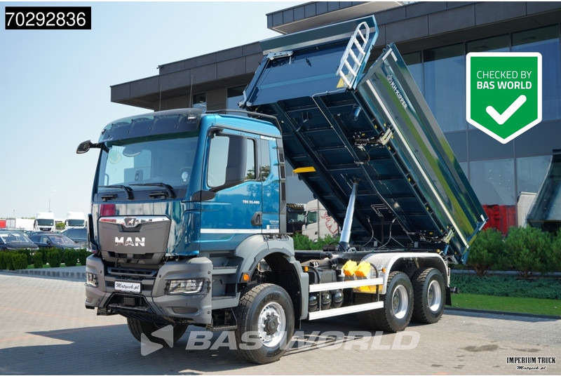 MAN TGS 33.480 TGS 6X6 11m3 KH-3-Way Kipper 6x6 Steel Suspension Automatic Big-Axle Euro 6 - Camion basculantă: Foto 1 MAN TGS 33.480 TGS 6X6 11m3 KH-3-Way Kipper 6x6 Steel Suspension Automatic Big-Axle Euro 6 - Camion basculantă: Foto 1