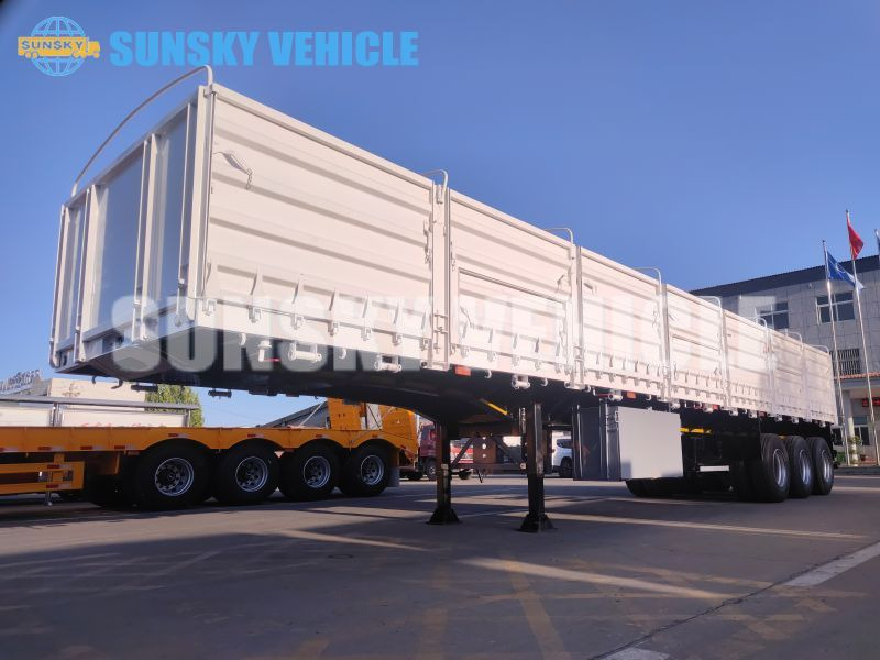 SUNSKY Drop Side semi trailer - Semiremorcă platformă: Foto 2 SUNSKY Drop Side semi trailer - Semiremorcă platformă: Foto 2