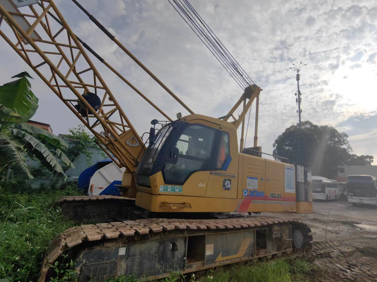 XCMG Official Second Hand Mini Crawler Crane XGC55 Used Mobile Crane For Sale - Macara pe senile: Foto 3 XCMG Official Second Hand Mini Crawler Crane XGC55 Used Mobile Crane For Sale - Macara pe senile: Foto 3