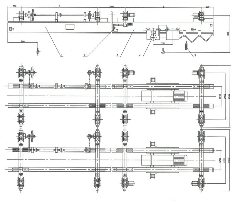 XCMG electric double-girder suspension rail-crossing crane - Macara portal: Foto 4 XCMG electric double-girder suspension rail-crossing crane - Macara portal: Foto 4