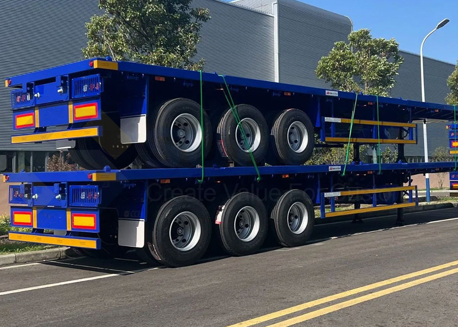 Flatbed New Flatbed Semi Trailer For Bulk Carrier - Semiremorcă basculantă: Foto 3 Flatbed New Flatbed Semi Trailer For Bulk Carrier - Semiremorcă basculantă: Foto 3